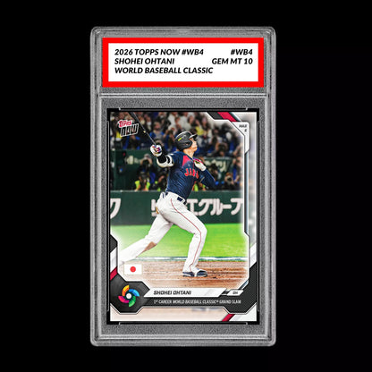 Graded 10 Shohei Ohtani 2026 Topps NOW #WB4 World Baseball Classic PRESALE Baseball