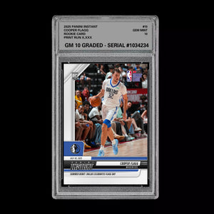 Graded 10 Cooper Flagg 2025 Panini Instant #10 RC Dallas DEBUT Mavs Rookie Card Basketball