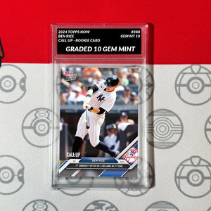 GRADED 10 Ben Rice #388 Call-Up RC Yankees 3 HRs 2024 TOPPS NOW Rookie Baseball