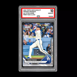 Graded 10 Freddie Freeman - 2025 TOPPS NOW #ASG-FF All-Star Game Set Baseball