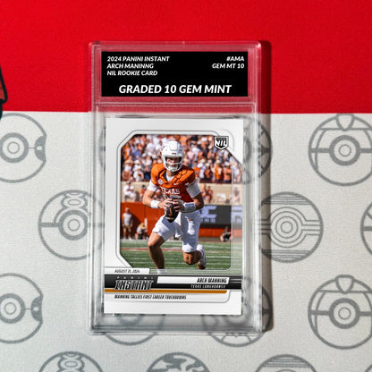 Graded 10 ARCH MANNING #AMA RC Rookie Card 2024 Panini Instant NIL Football