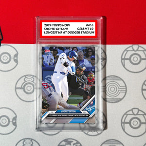 Graded 10 Shohei Ohtani #455  2024 MLB TOPPS NOW Card Dodgers Longest HR Baseball