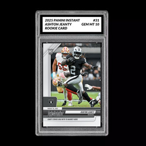 GM10 Graded 10 Ashton Jeanty RC ROOKIE SP 2025 Panini Instant NFL #31  Football