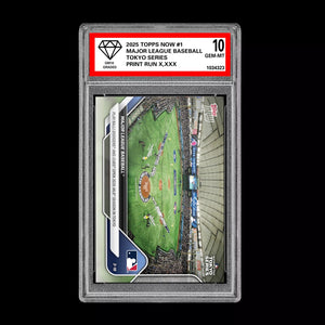 Graded 10 Major League Baseball Tokyo Series 2025 MLB Topps NOW Card 1  Baseball