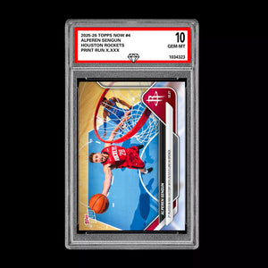 Graded 10 Alperen Sengun #4 2025-26 TOPPS NOW Basketball - Presale Basketball