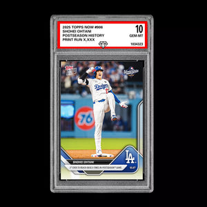 Graded 10 Shohei Ohtani History 9 Times on Base 2025 MLB Topps NOW 906 Presale Baseball