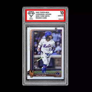 Graded 10 Luisangel Acuna Rookie Card #524 2025 Topps Future Stars New York Mets Baseball