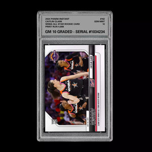 Graded 10 Caitlin Clark #162 RC WNBA ALL STAR BADGE Rookie 2024 Panini Instant Basketball