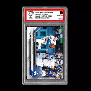 Graded 10 2025 Topps Now Shohei Ohtani 3 HR Game for the Ages 10/17 #884  Baseball
