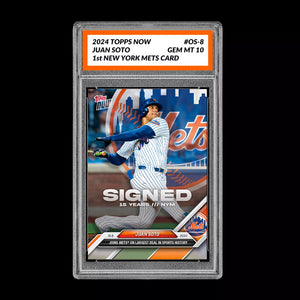 Graded 10 Juan Soto COLOR MATCH #OS-8 2024 MLB Topps NOW New York Mets Baseball
