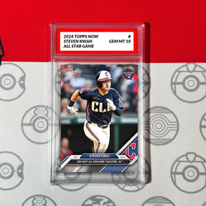 Graded 10 2024 Topps Now STEVEN KWAN All Star CLEVELAND GUARDIANS Baseball