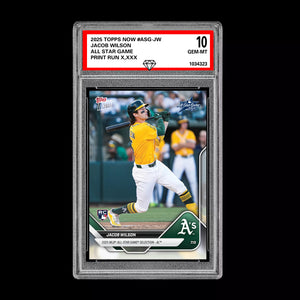 Graded 10 Jacob Wilson - 2025 TOPPS NOW #ASG-JW All-Star Game Set Baseball