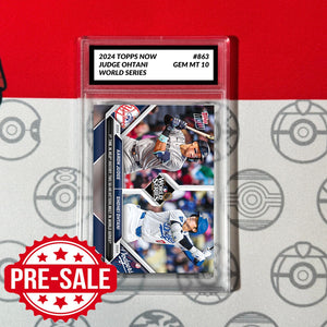 2024 Topps AARON JUDGE & SHOHEI OHTANI 50-HR Hitters WS #863 Graded 10 Baseball