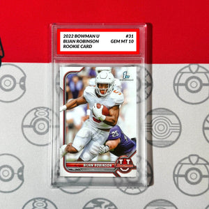 Graded 10 2022 1st Bowman U Bijan Robinson Rookie RC #31 Falcons 1st Bowman Card Football