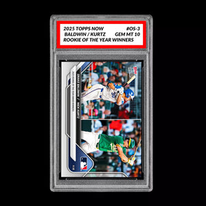 Graded 10 DRAKE BALDWIN /NICK KURTZ  ROY 2025 Topps Now #OS-2 Presale Baseball