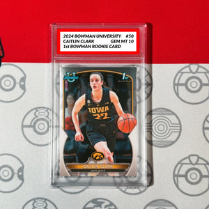 Graded 10 Caitlin Clark #50 2022-23 Bowman University Chrome 1st RC Rookie Card Basketball