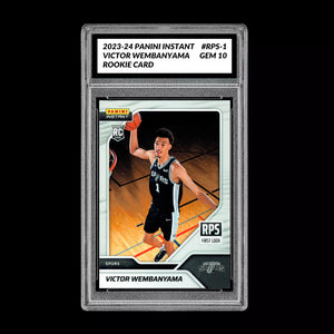 Graded 10 Victor Wembanyama 2023-24 Panini Instant #RPS-1 1st Rc Rookie Basketball