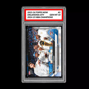 Graded 10 OKLAHOMA CITY THUNDER #2 2025-26 TOPPS NOW Basketball - Presale Basketball