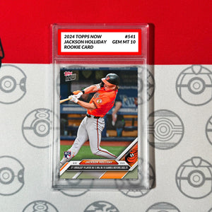 Graded 10 #541 Jackson Holliday RC Rookie Baltimore Orioles 2024 Topps Now MLB Baseball