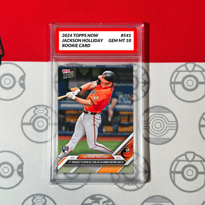 Graded 10 #541 Jackson Holliday RC Rookie Baltimore Orioles 2024 Topps Now MLB Baseball