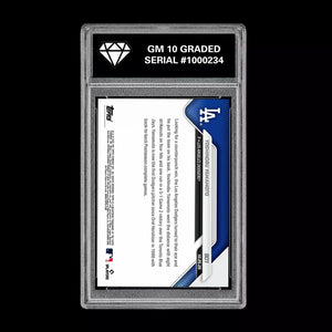 Graded 10 Yoshinobu Yamamoto 2025 MLB Topps NOW World Series CG Card #901 Baseball