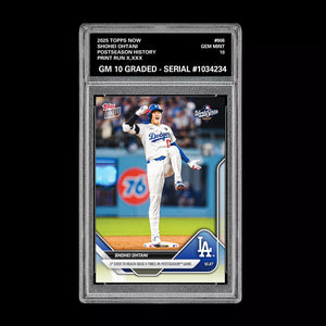 Graded 10 Shohei Ohtani History 9 Times on Base 2025 MLB Topps NOW 906 Presale Baseball