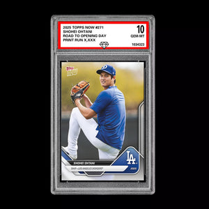 Graded 10 Shohei Ohtani 2025 Topps Now Road to Opening Day #OD-271  Baseball