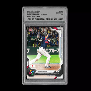 Graded 10 Shohei Ohtani 2026 Topps NOW #WB4 World Baseball Classic PRESALE Baseball