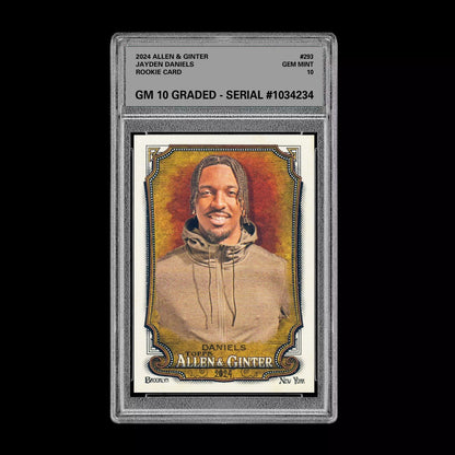 2024 Allen & Ginter Jayden Daniels Rookie Graded 10 Gem Mint RC Commanders Football