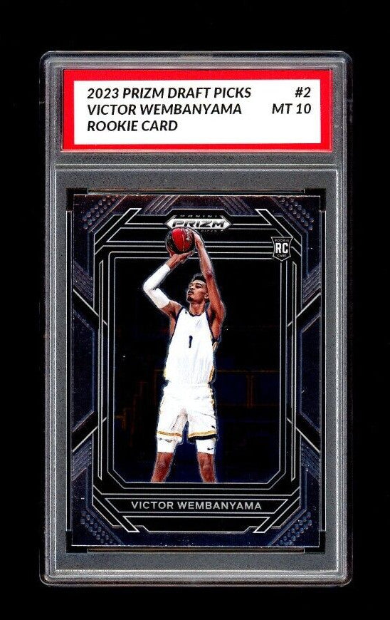 GRADED 10 2023-24 Panini Prizm Draft Picks #2 Victor Wembanyama RC Rookie  Mint! Basketball