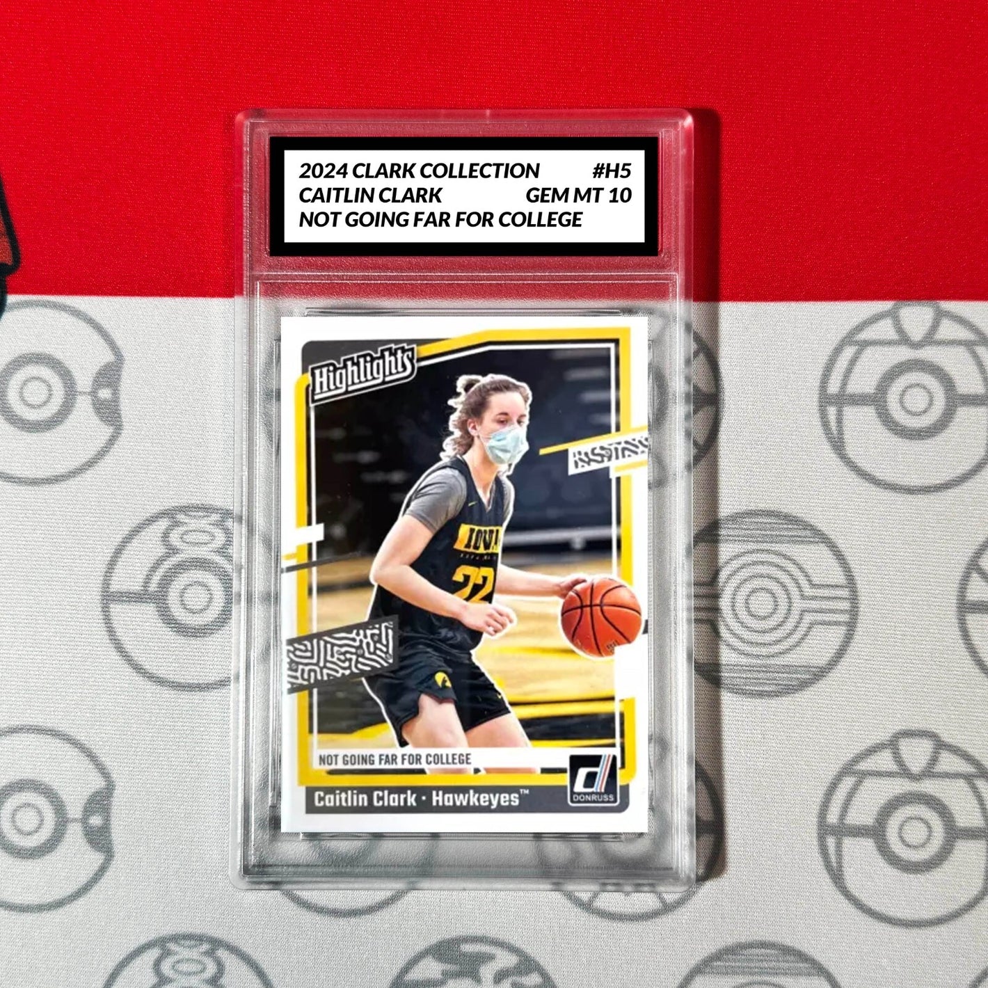 Graded 10 Caitlin Clark Rookie Card RC 2024 Panini Donruss Collection #H5 Basketball