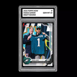 Graded 10 Makai Lemon 2026 TOPPS NOW RC Rookie Card Eagles PRESALE Football