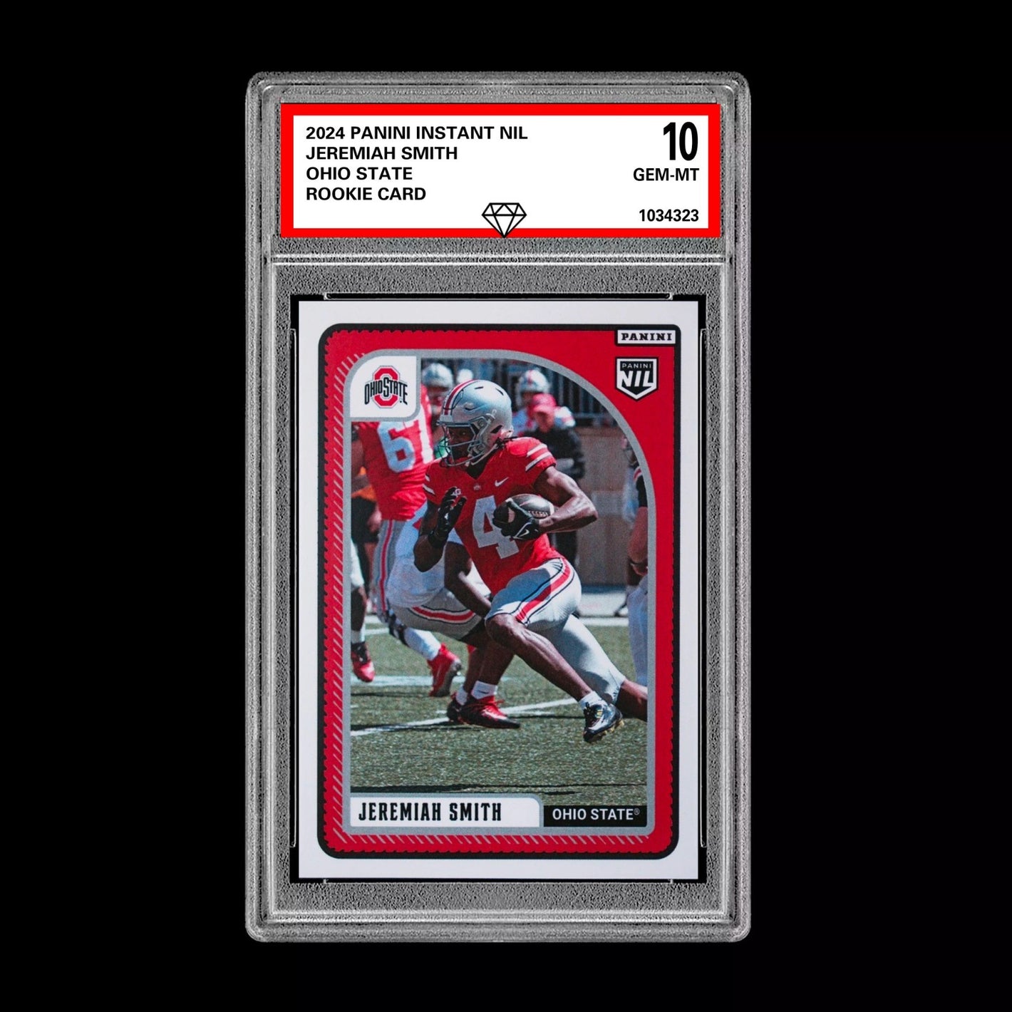 Graded 10 Jeremiah Smith 2024 Panini Instant NIL Ohio State RC Rookie Card Football