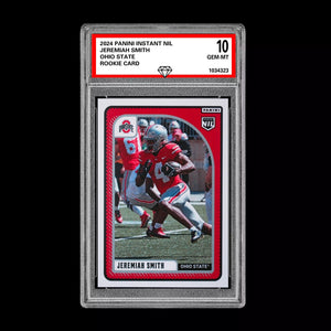 Graded 10 Jeremiah Smith 2024 Panini Instant NIL Ohio State RC Rookie Card Football