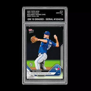 Graded 10 Trey Yesavage MLB Debut Rookie RC Card 2025 MLB Topps NOW 716  Baseball