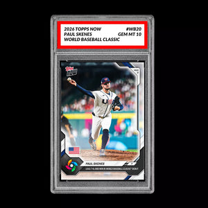 Graded 10 Paul Skenes 2026 Topps NOW #WB20 World Baseball Classic PRESALE Baseball