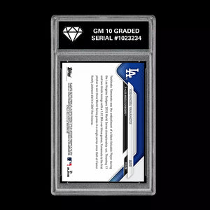 Graded 10 Yoshinobu Yamamoto  WORLD SERIES MVP 2025 MLB Topps NOW 926  Baseball