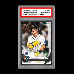 Graded 10 Travis Bazzana 2026 Topps NOW #WB4 World Baseball Classic PRESALE Baseball