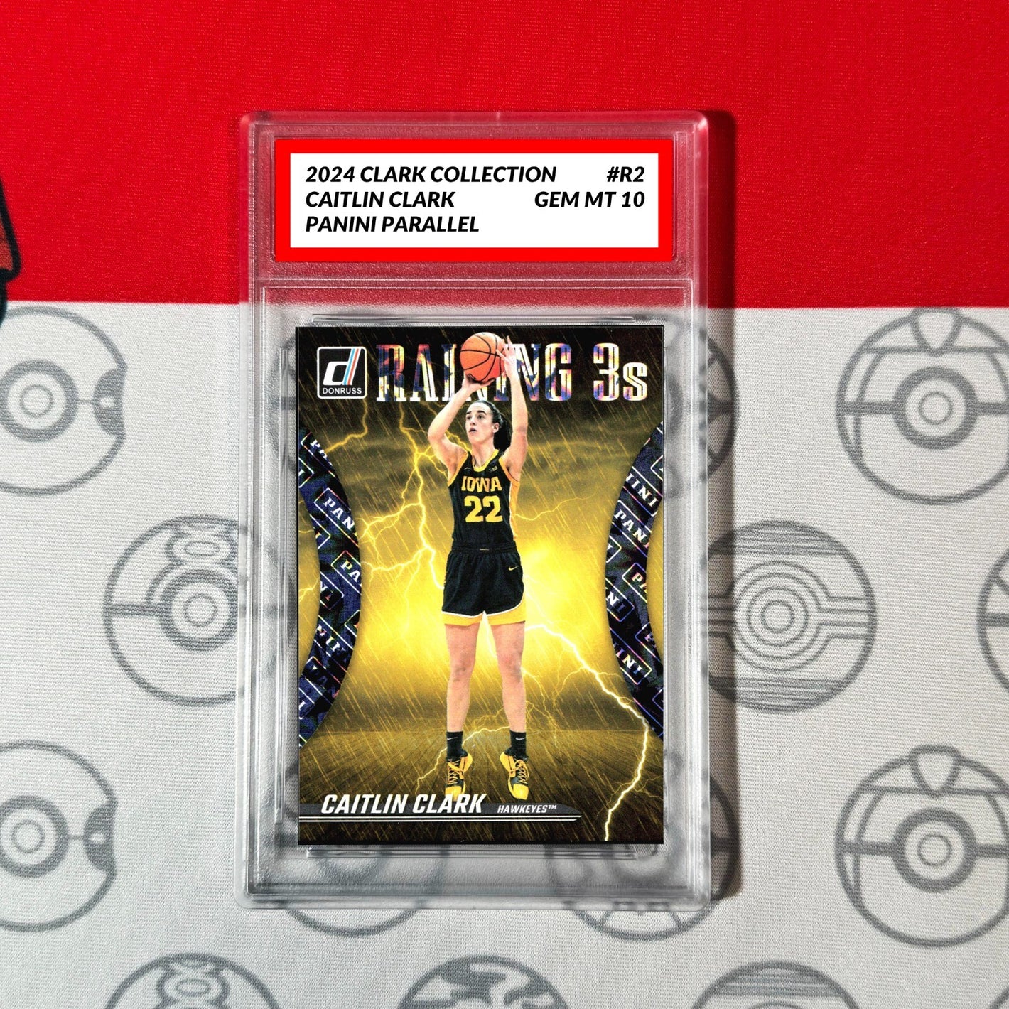 CAITLIN CLARK GM10 Graded 10 2024 Donruss Panini Parallel Foil RC Rookie #R2 Basketball