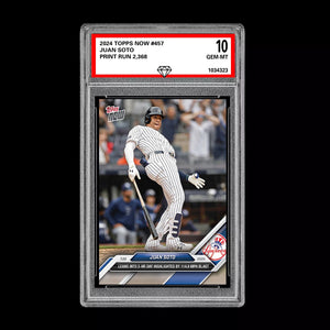 Graded 10 Juan Soto 2024 Topps Now #457 New York Yankees Baseball