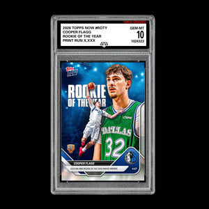 Graded 10 Cooper Flagg RC Rookie Card 2026 NBA Topps Now #ROTY Dallas Presale Basketball