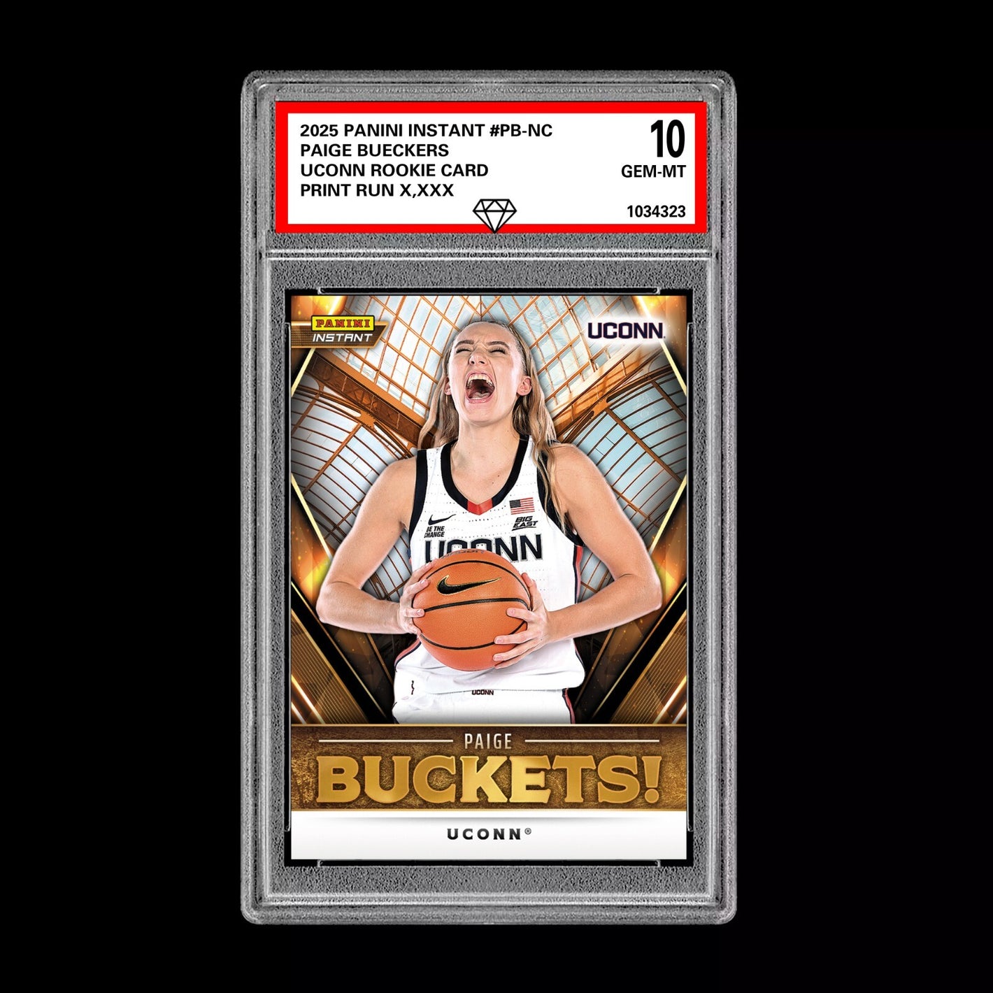 GRADED 10 Paige Bueckers 2025 Panini Instant RC Rookie Card WNBA DRAFT  Basketball