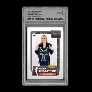 Graded 10 Paige Bueckers Draft 1st RC Rookie Card 2025 Panini Instant  Basketball