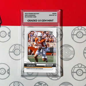 Graded 10 ARCH MANNING #AMA RC Rookie Card 2024 Panini Instant NIL Football