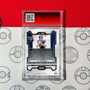 GRADED 10 CJ STROUD 2023 PANINI PRIZM ROOKIE RC CARD #339 GEM MINT TEXANS Football