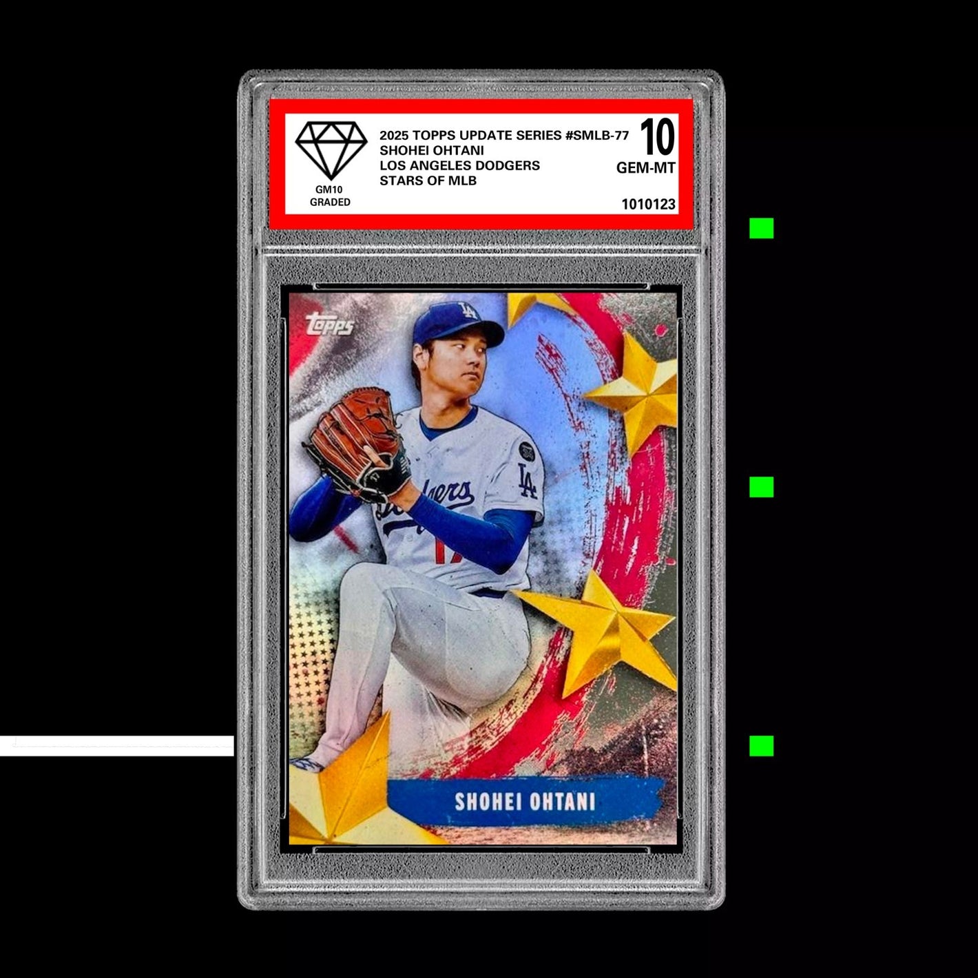 Graded 10 Shohei Ohtani Stars Of MLB Topps Update #SMLB-77 Los Angeles Dodgers Baseball