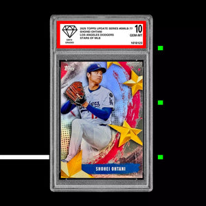 Graded 10 Shohei Ohtani Stars Of MLB Topps Update #SMLB-77 Los Angeles Dodgers Baseball