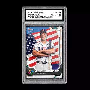 Graded 10 Aaron Judge 2026 Topps NOW World Baseball Classic Team USA PRESALE Baseball