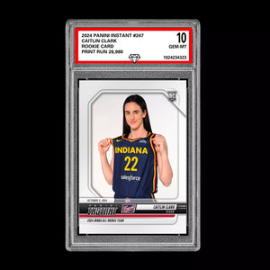 Graded 10 CAITLIN CLARK All Rookie Team 2024 Panini Instant #247 WNBA RC Card Basketball