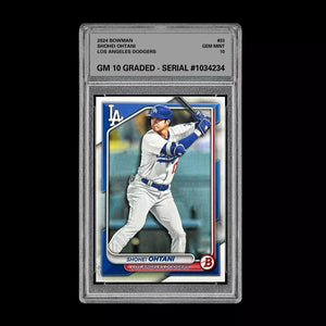 2024 Bowman Shohei Ohtani First 50/50 Season Graded 10 Gem Mint LA Dodgers Baseball